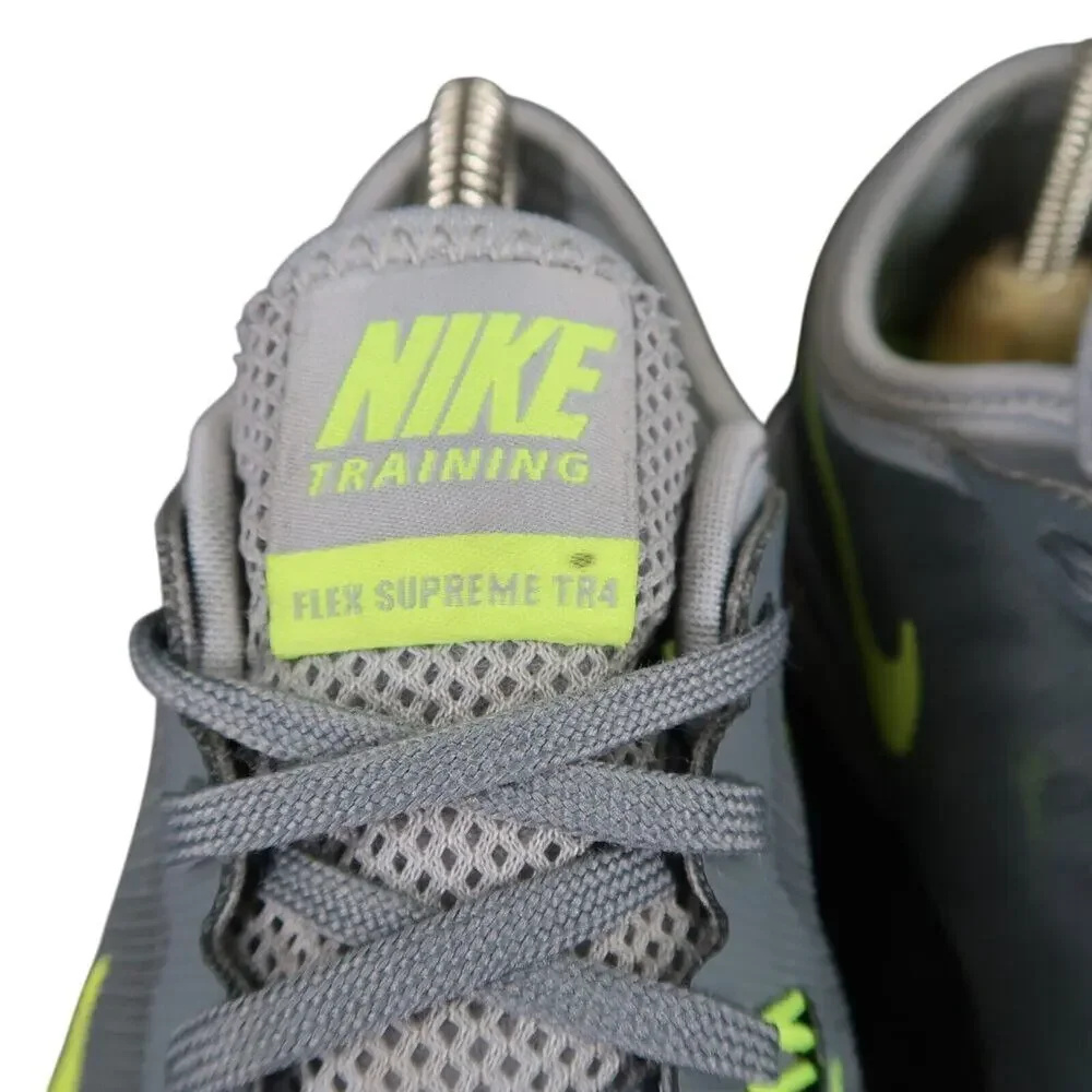 Nike Shoes Womens 8 Athletic Trainer Flex Supreme TR 4 Running Active Grey Green